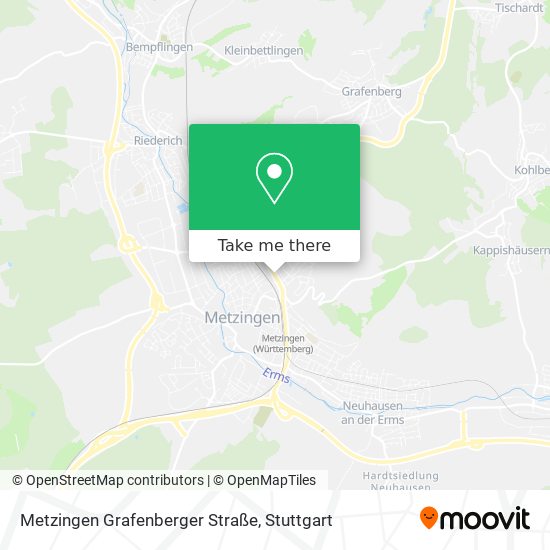 Карта Metzingen Grafenberger Straße