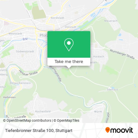 Карта Tiefenbronner Straße 100