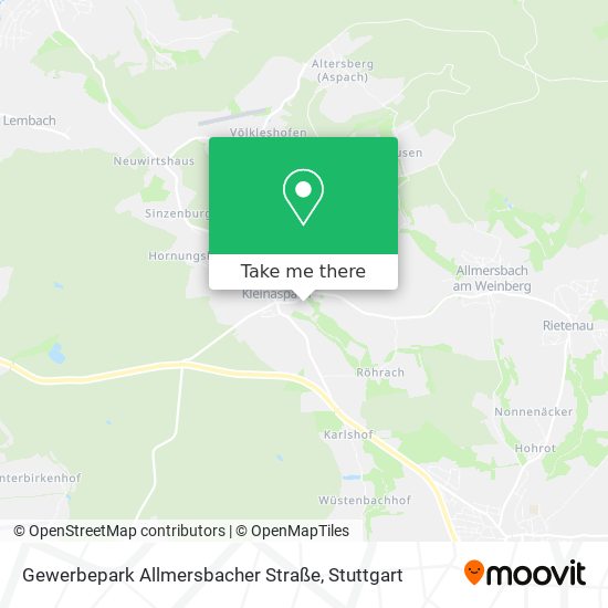 Gewerbepark Allmersbacher Straße map