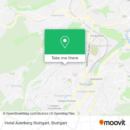 Hotel Azenberg Stuttgart map