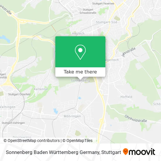 Карта Sonnenberg Baden Württemberg Germany