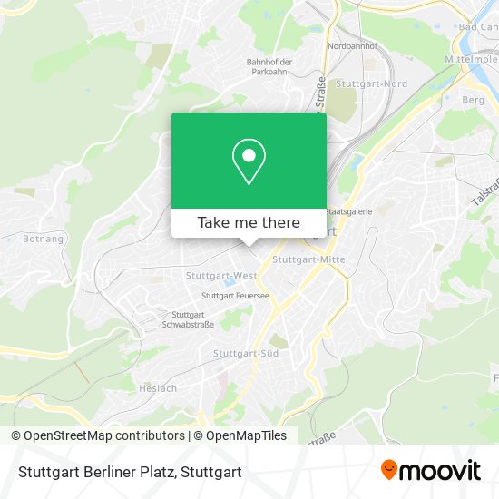 Stuttgart Berliner Platz map