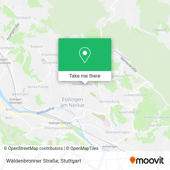 Карта Wäldenbronner Straße