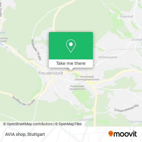 AVIA shop map