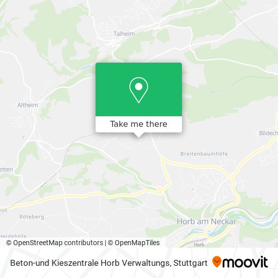 Beton-und Kieszentrale Horb Verwaltungs map