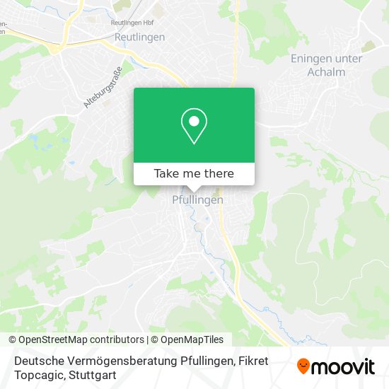 Deutsche Vermögensberatung Pfullingen, Fikret Topcagic map