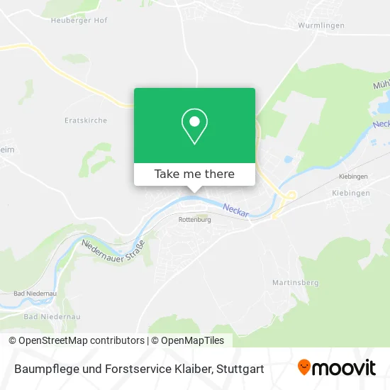 Карта Baumpflege und Forstservice Klaiber