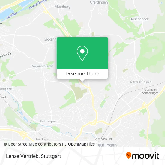 Карта Lenze Vertrieb