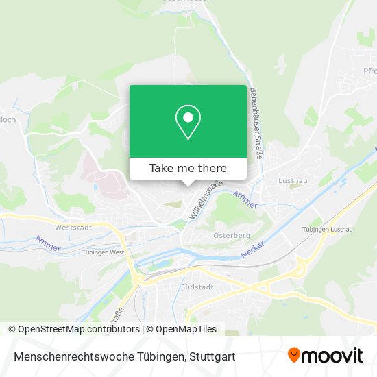 Menschenrechtswoche Tübingen map