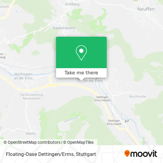 Карта Floating-Oase Dettingen/Erms