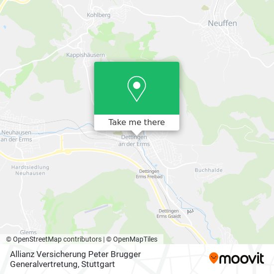 Allianz Versicherung Peter Brugger Generalvertretung map