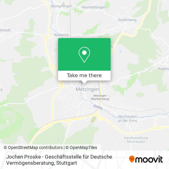 Карта Jochen Proske - Geschäftsstelle für Deutsche Vermögensberatung