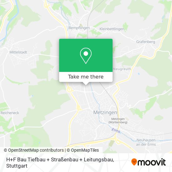 Карта H+F Bau Tiefbau + Straßenbau + Leitungsbau