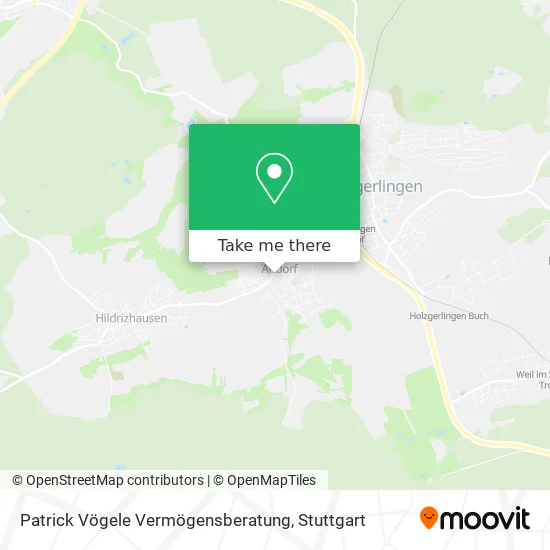 Карта Patrick Vögele Vermögensberatung