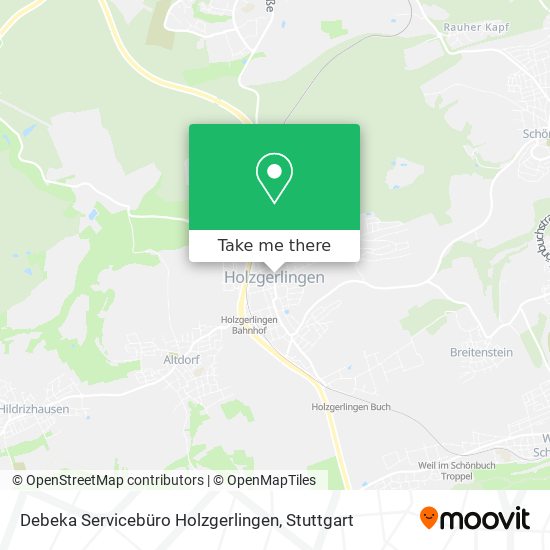 Карта Debeka Servicebüro Holzgerlingen