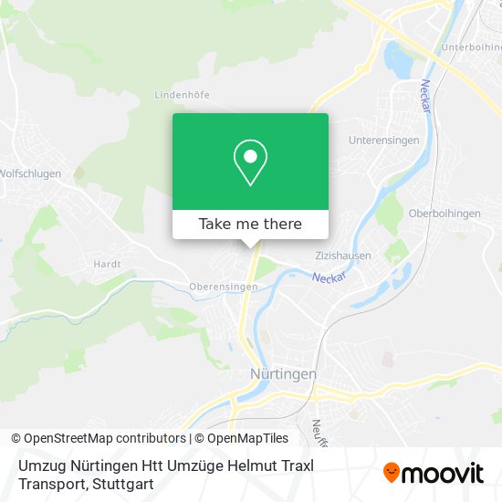 Umzug Nürtingen Htt Umzüge Helmut Traxl Transport map