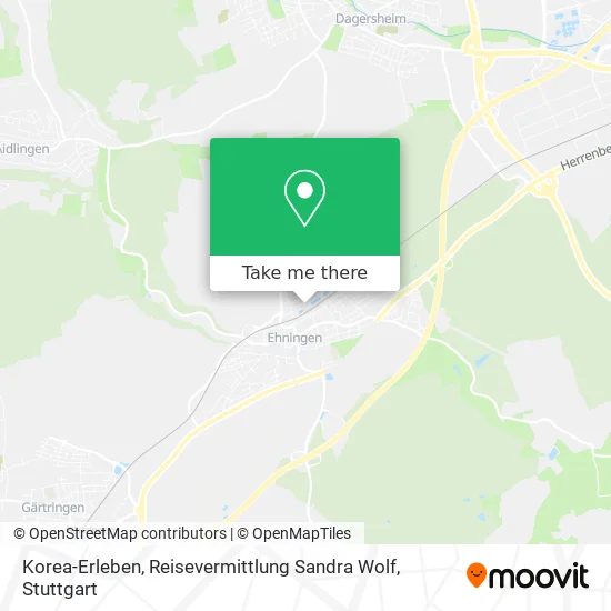 Карта Korea-Erleben, Reisevermittlung Sandra Wolf