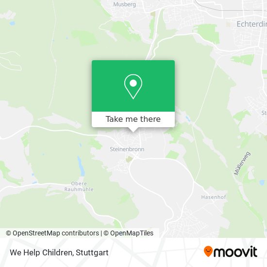 We Help Children map