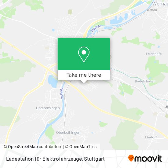 Карта Ladestation für Elektrofahrzeuge