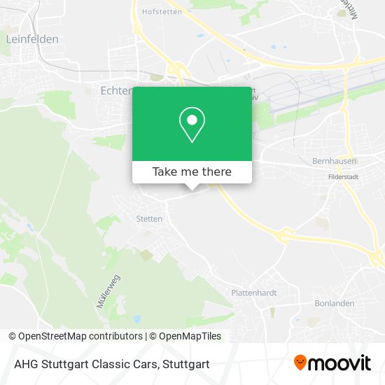 AHG Stuttgart Classic Cars map