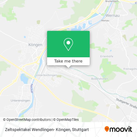 Zeltspektakel Wendlingen- Köngen map