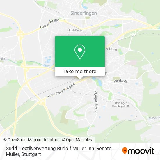 Карта Südd. Textilverwertung Rudolf Müller Inh. Renate Müller