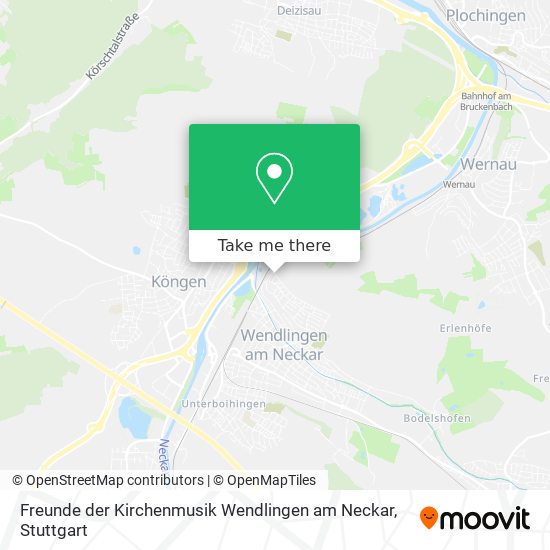 Карта Freunde der Kirchenmusik Wendlingen am Neckar