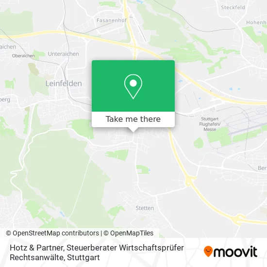 Карта Hotz & Partner, Steuerberater Wirtschaftsprüfer Rechtsanwälte