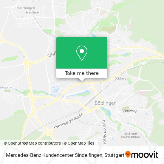 Mercedes-Benz Kundencenter Sindelfingen map