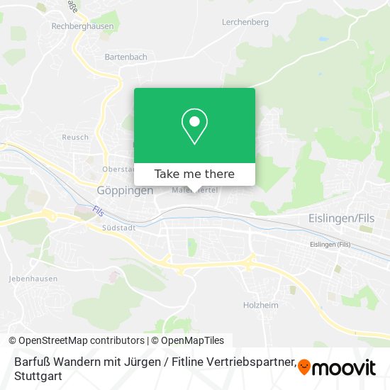 Barfuß Wandern mit Jürgen / Fitline Vertriebspartner map