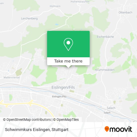 Schwimmkurs Eislingen map