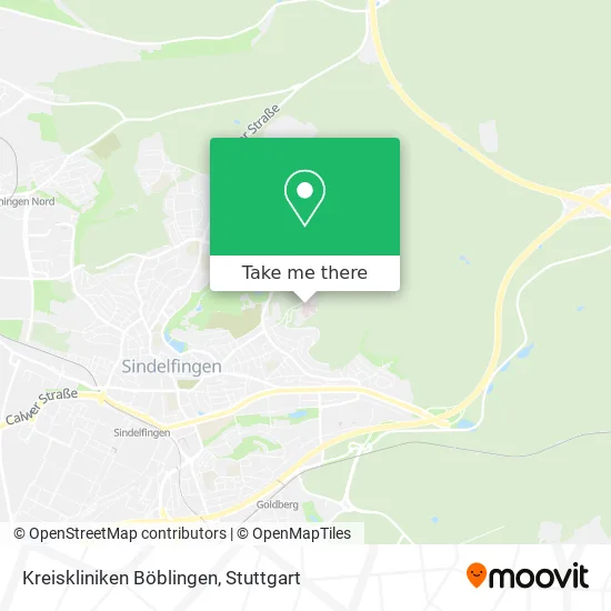 Карта Kreiskliniken Böblingen