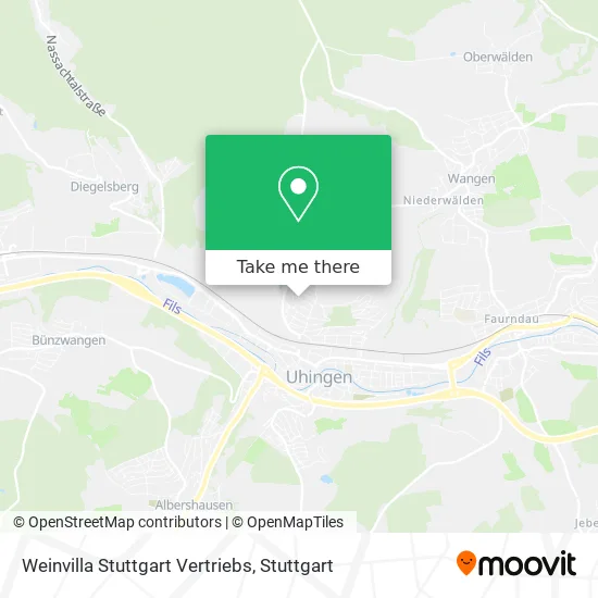 Карта Weinvilla Stuttgart Vertriebs