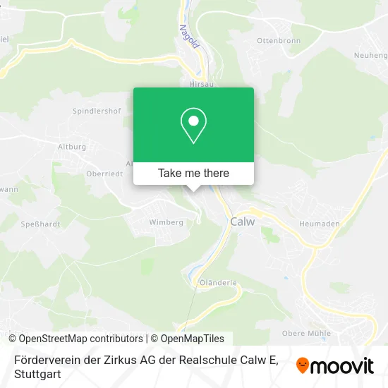 Карта Förderverein der Zirkus AG der Realschule Calw E