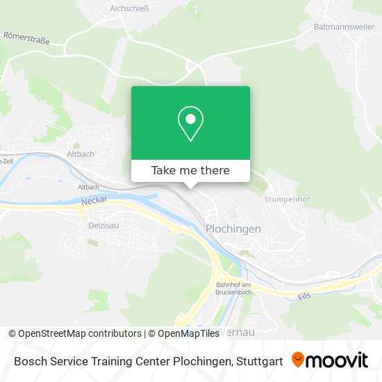 Карта Bosch Service Training Center Plochingen