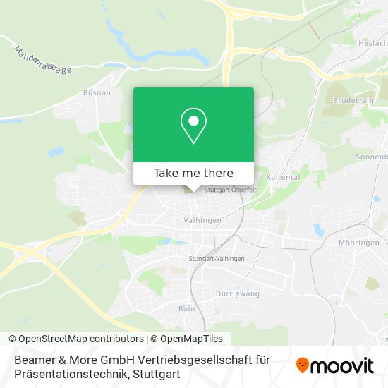 Beamer & More GmbH Vertriebsgesellschaft für Präsentationstechnik map