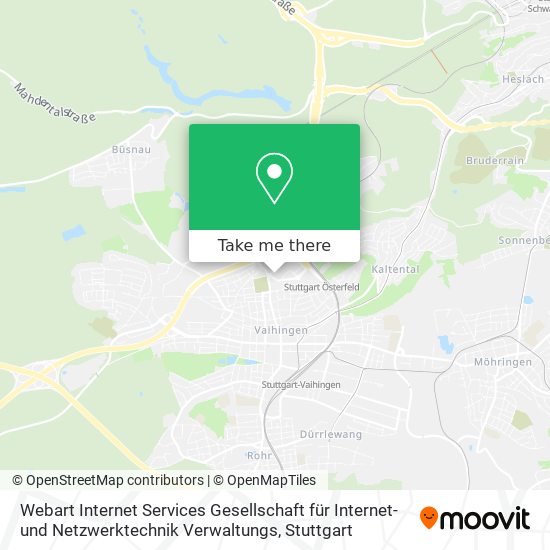 Webart Internet Services Gesellschaft für Internet-und Netzwerktechnik Verwaltungs map