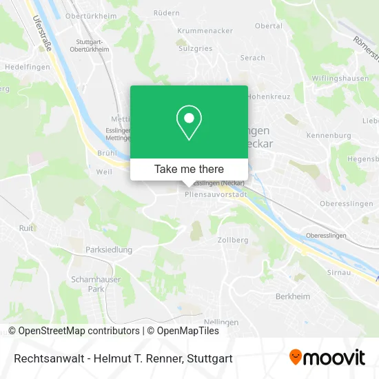 Карта Rechtsanwalt - Helmut T. Renner