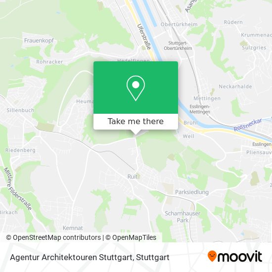 Agentur Architektouren Stuttgart map