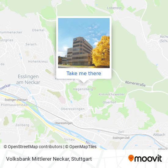 Volksbank Mittlerer Neckar map