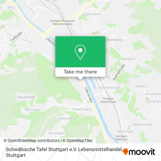 Schwäbische Tafel Stuttgart e.V. Lebensmittelhandel map