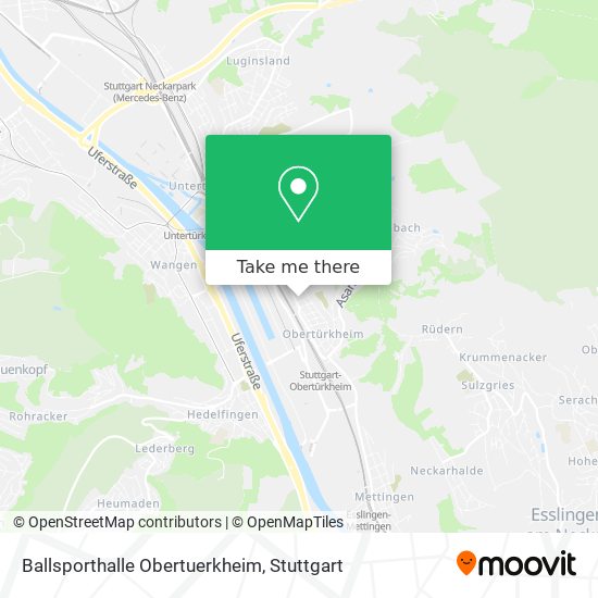 Карта Ballsporthalle Obertuerkheim