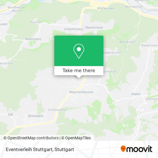 Eventverleih Stuttgart map