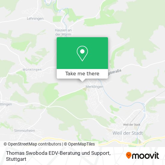 Карта Thomas Swoboda EDV-Beratung und Support