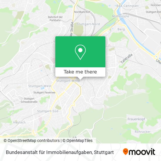 Bundesanstalt für Immobilienaufgaben map