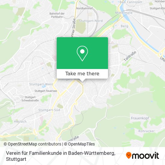 Verein für Familienkunde in Baden-Württemberg map