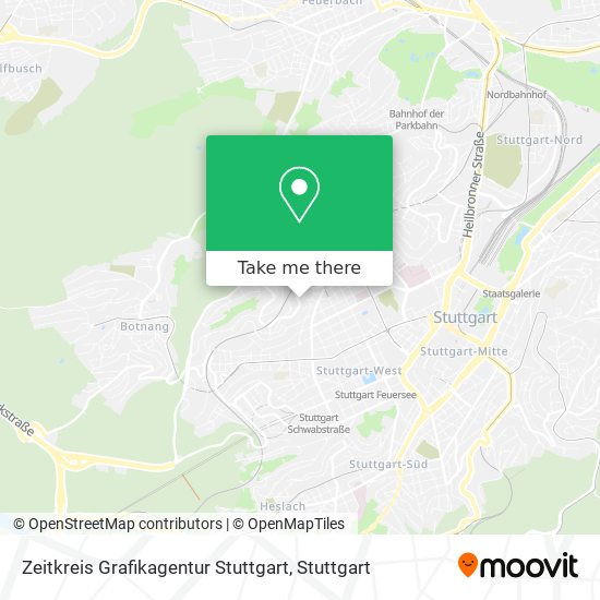 Карта Zeitkreis Grafikagentur Stuttgart