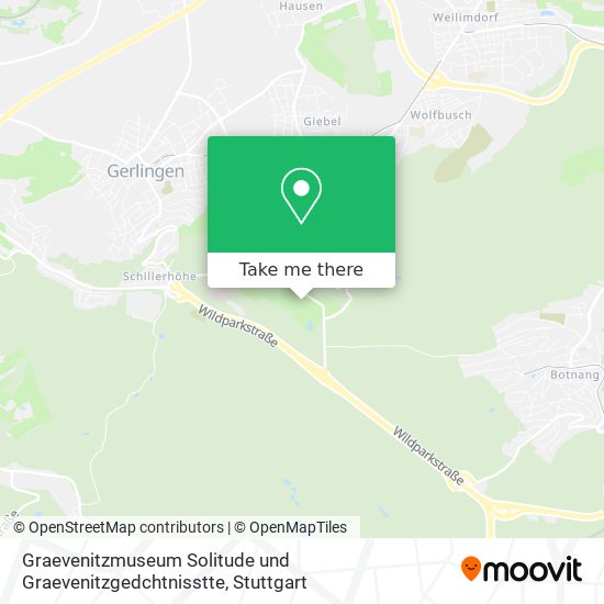 Graevenitzmuseum Solitude und Graevenitzgedchtnisstte map
