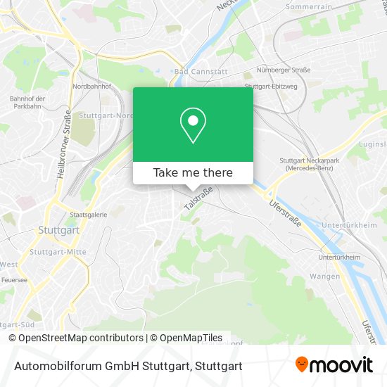 Карта Automobilforum GmbH Stuttgart