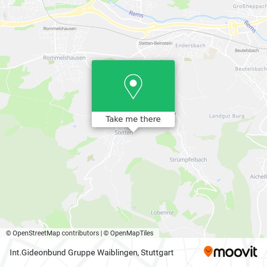 Int.Gideonbund Gruppe Waiblingen map